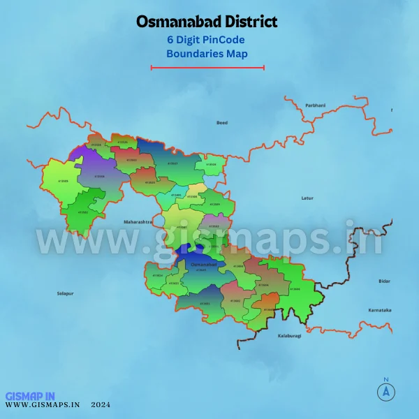 Osmanabad District Pincode Maps